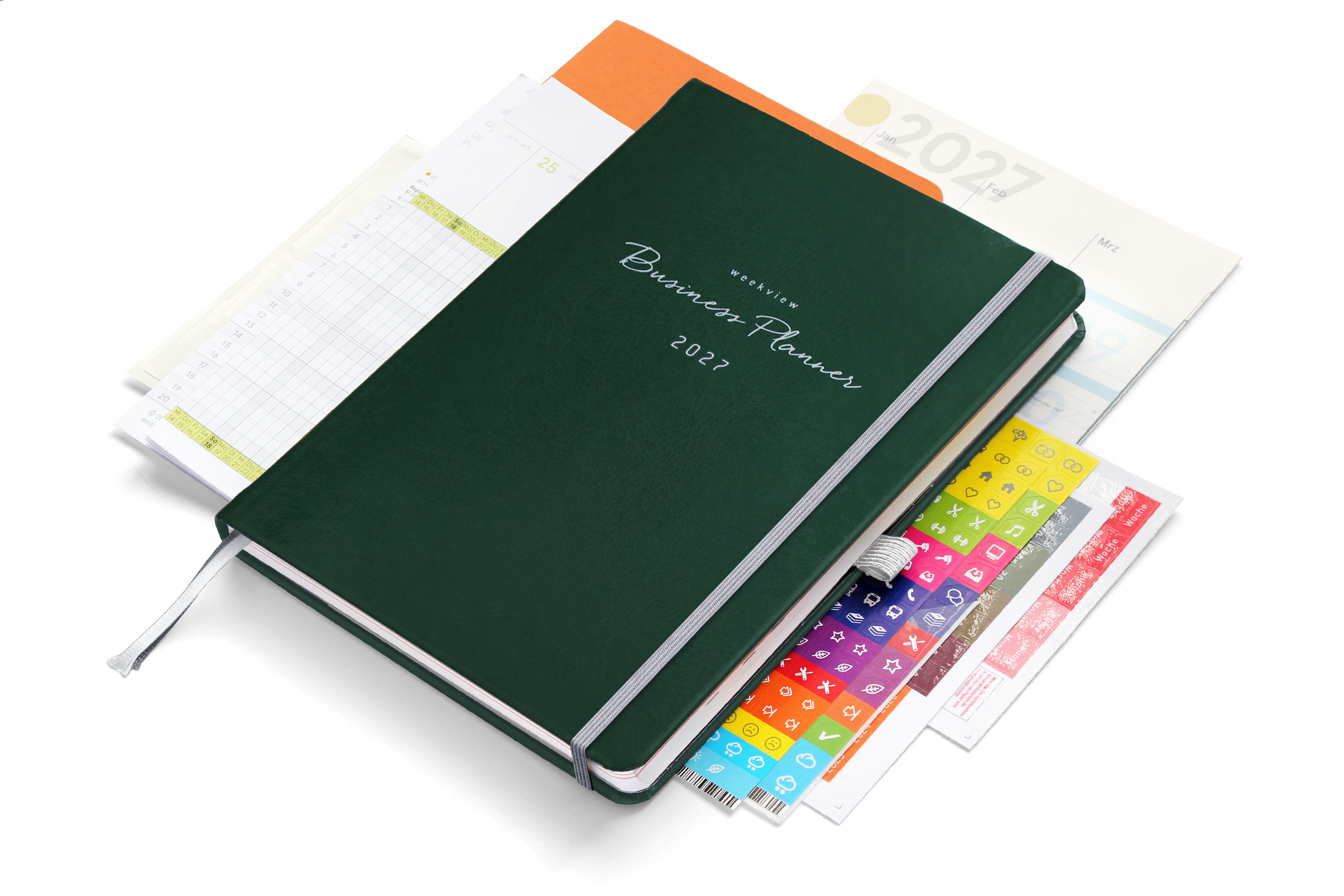 weekview Business Planner 2027 A5+ Premium Plus | British Racing Green Edition
