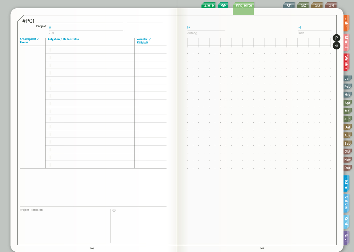 Digital Planner | Business 2027 | mit Navigation, doppelseitig