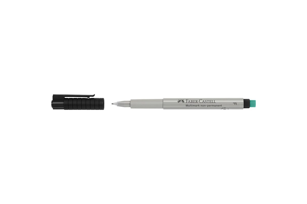 Faber Castell - MULTIMARK non-permanent Folienstift, schwarz – fein (0,6 mm)