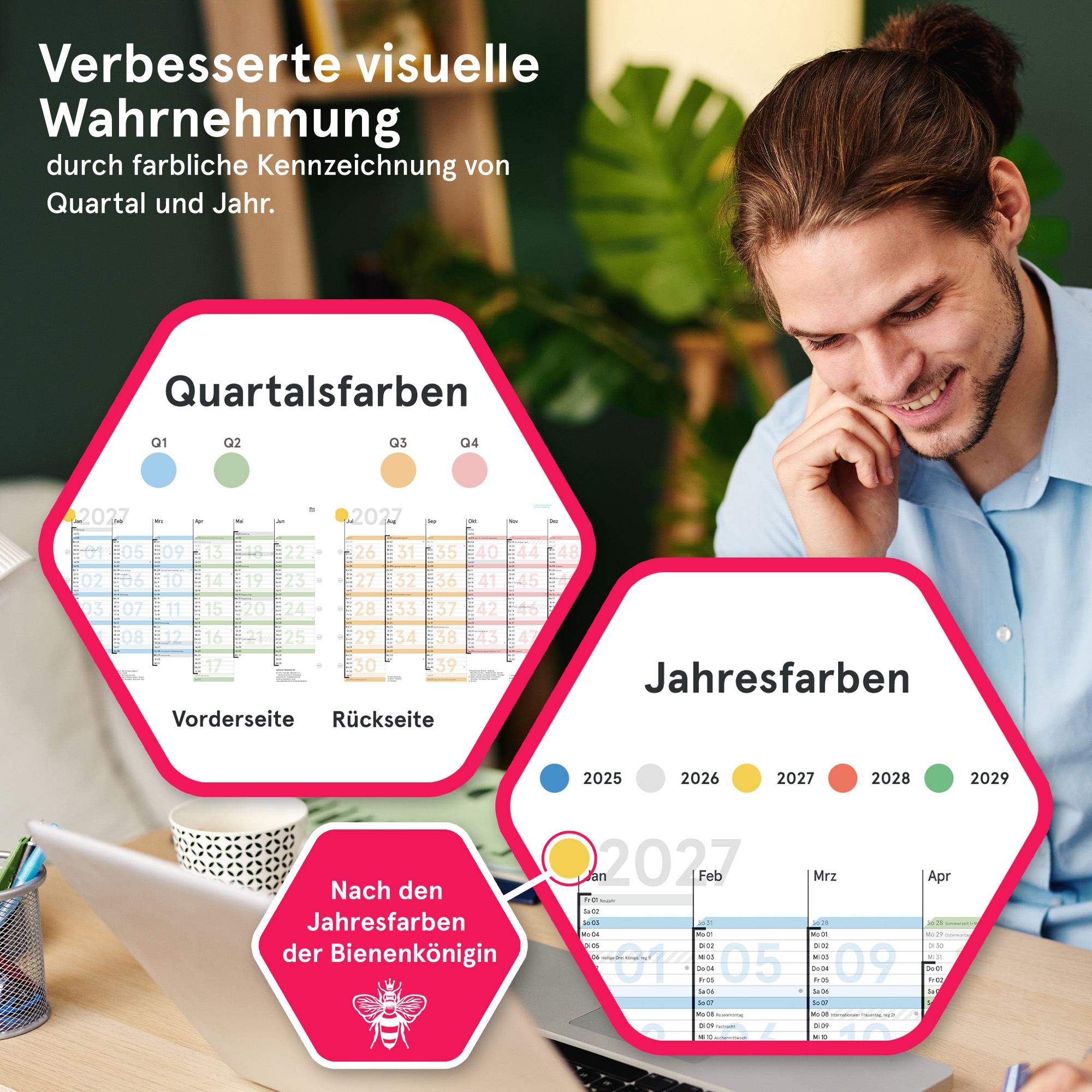 Tafelkalender 2027, A4, gefaltet