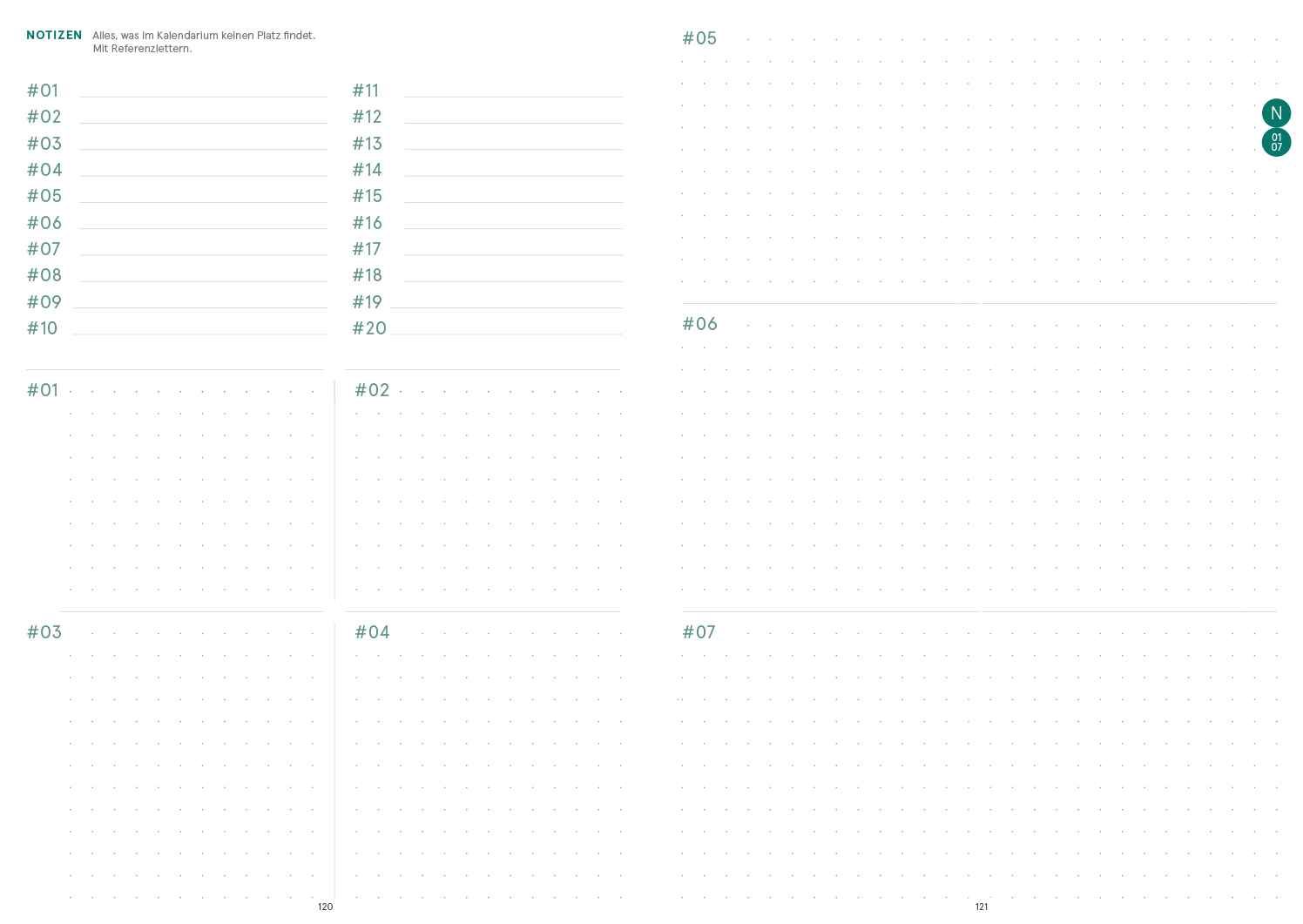 Druckversion doppelseitig - weekview ESSENTIALS 2027 PDF Druckversion zum Selberdrucken A4 Quer