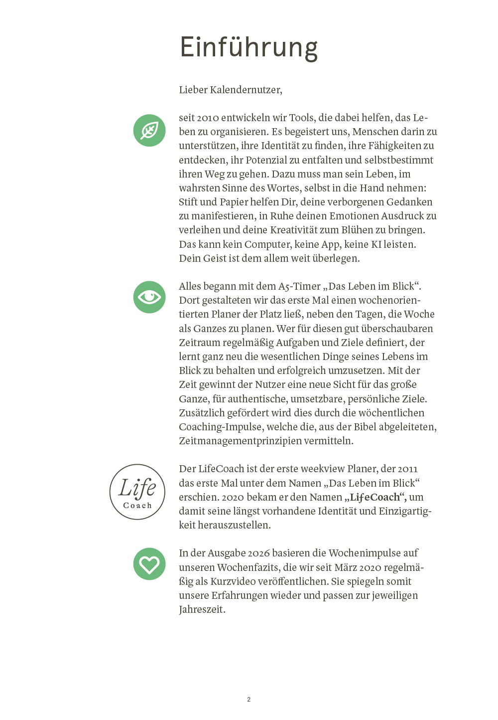 Druckversion PDF | LifeCoach 2026 – Das Leben im Blick A5
