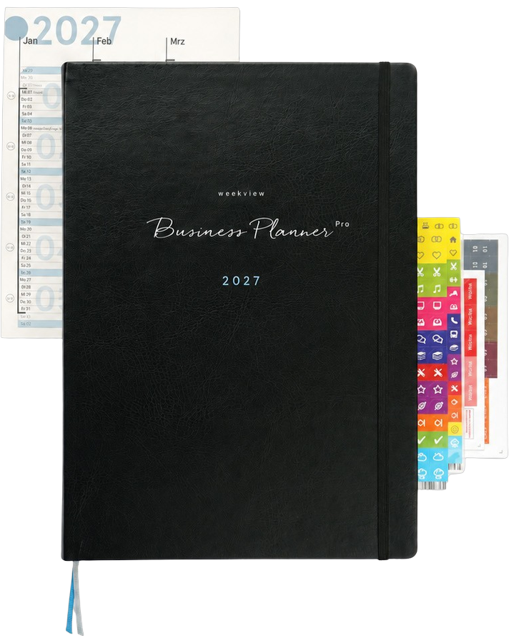 weekview Business Planner Pro A4 2027 mit Griffregister