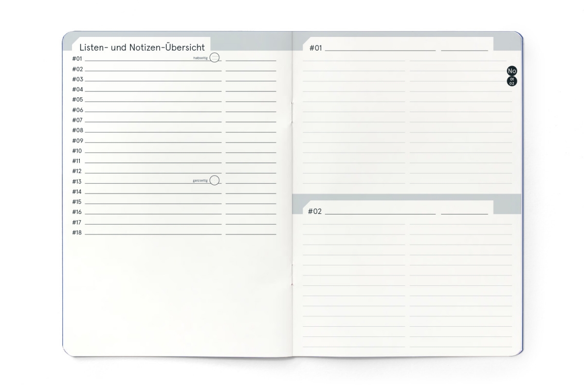 weekdori Set – 3 x A5 (friends, chronic, dotted), 1 x A6 (dotted)