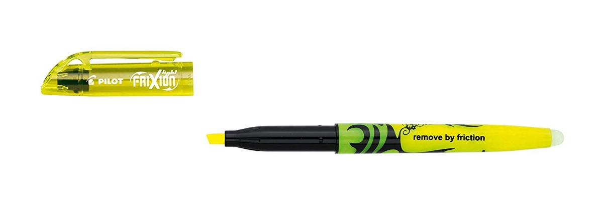 PILOT FriXion Light Textmarker mit Kappe, Keilspitze und Radierspitze
