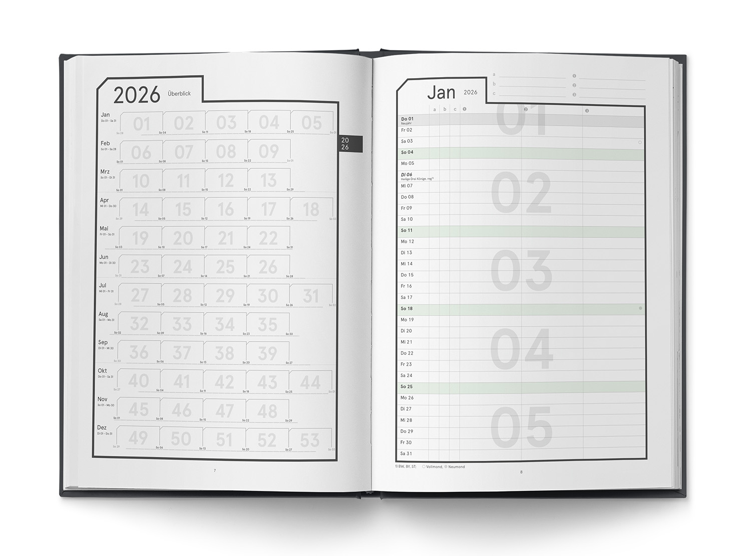 weekview LifeCoach A5 – Classic | Das Leben im Blick 2027