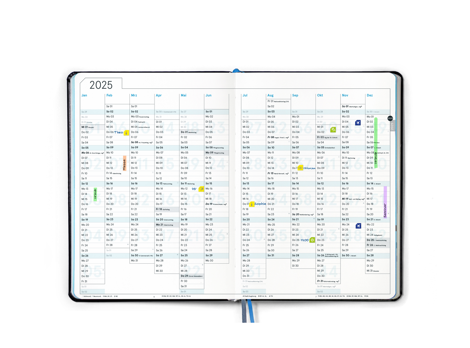Business Planner Pro A4 — Jahresübersicht
