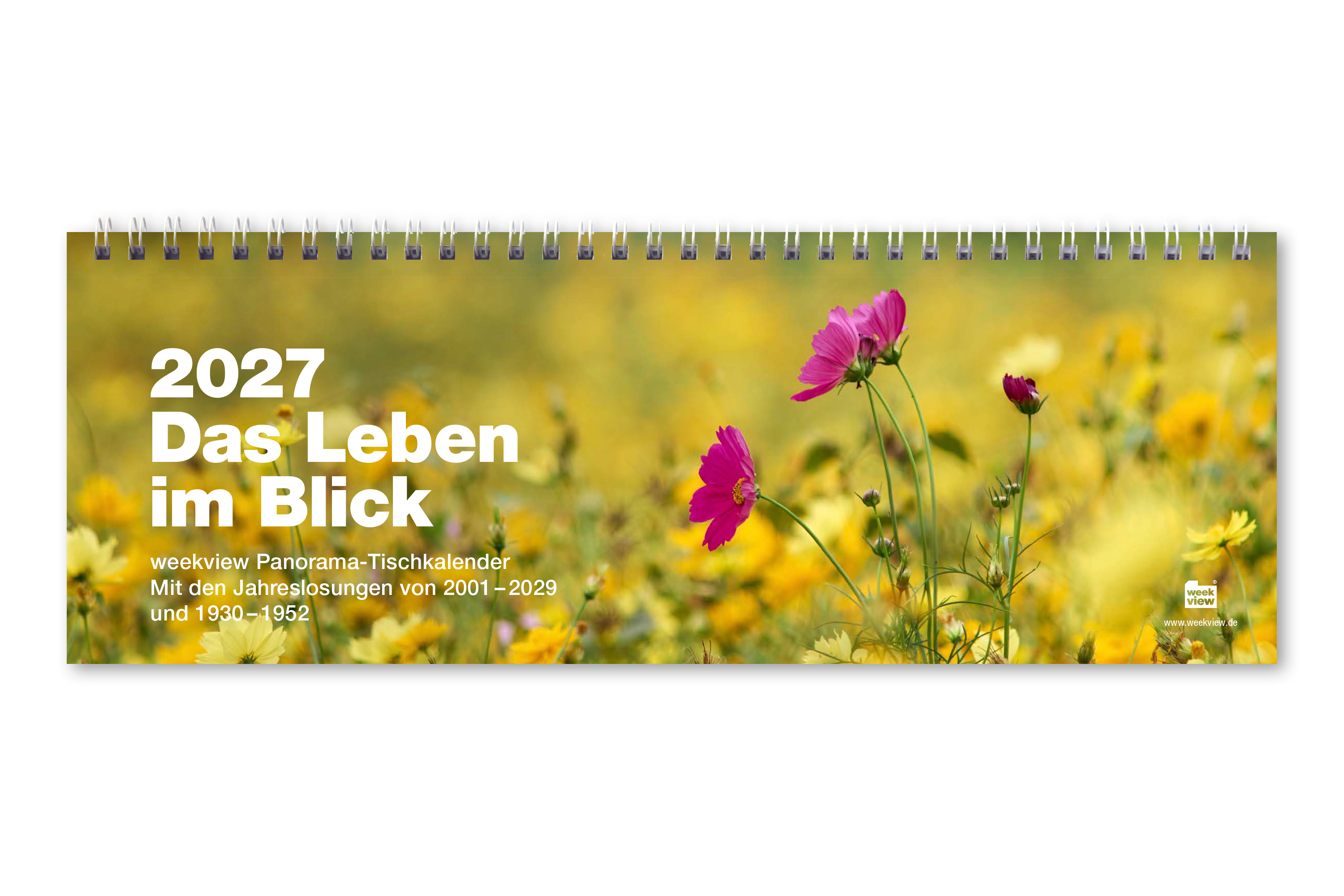 weekview Panorama Tischkalender 2027 „Das Leben im Blick“, Cover