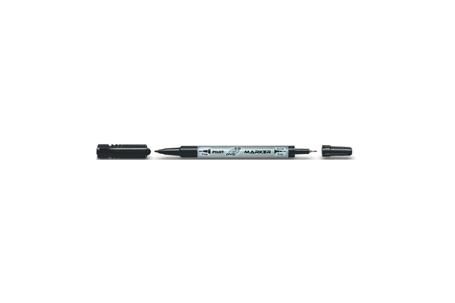 Pilot Twinmarker SCA-TMCD – permanenter Doppelspitzen-Marker 0,3 + 0,5 mm – Schwarz