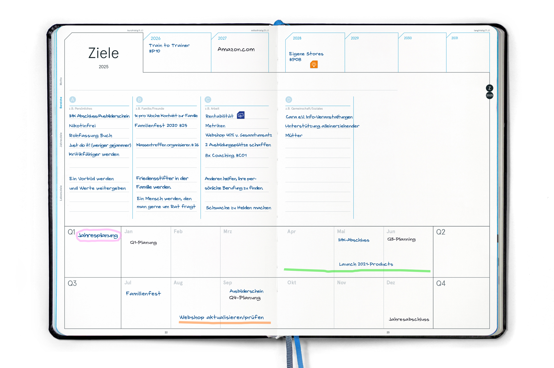 weekview Business Planner Pro A4 2027 – Erfolgsplaner im Großformat