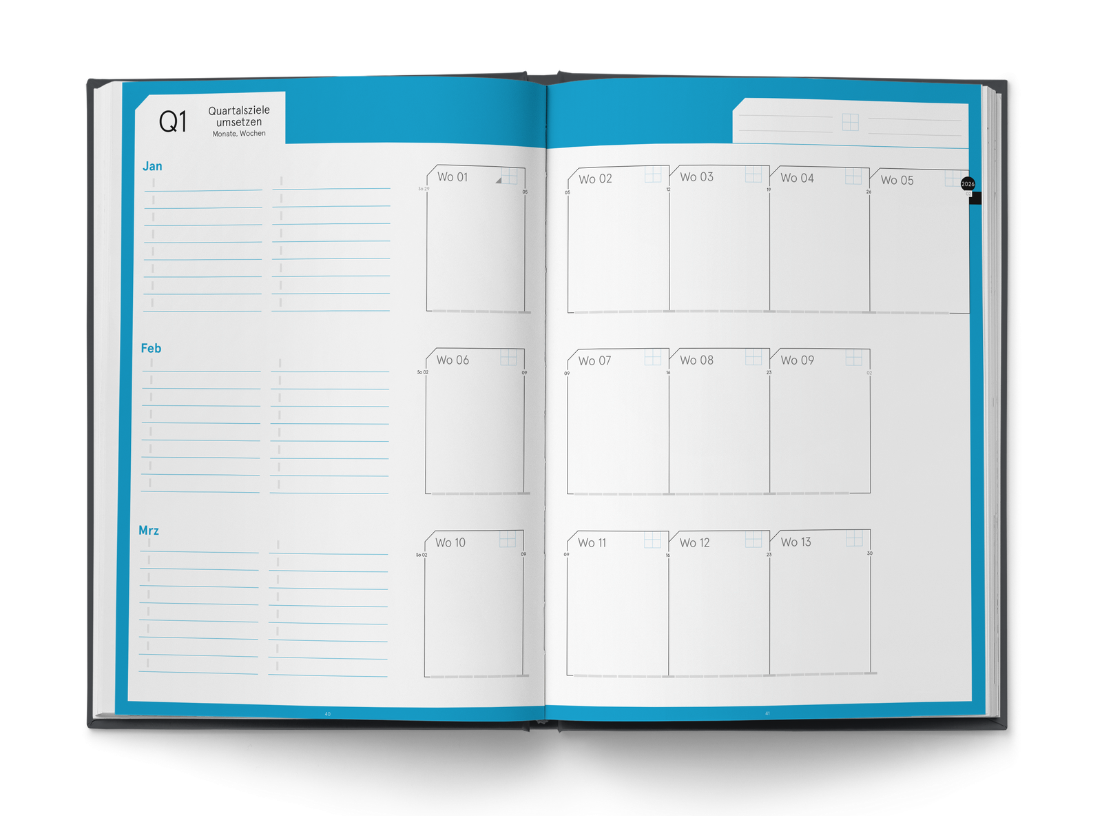 Business Planner Pro A4 — Quartalsziele umsetzen