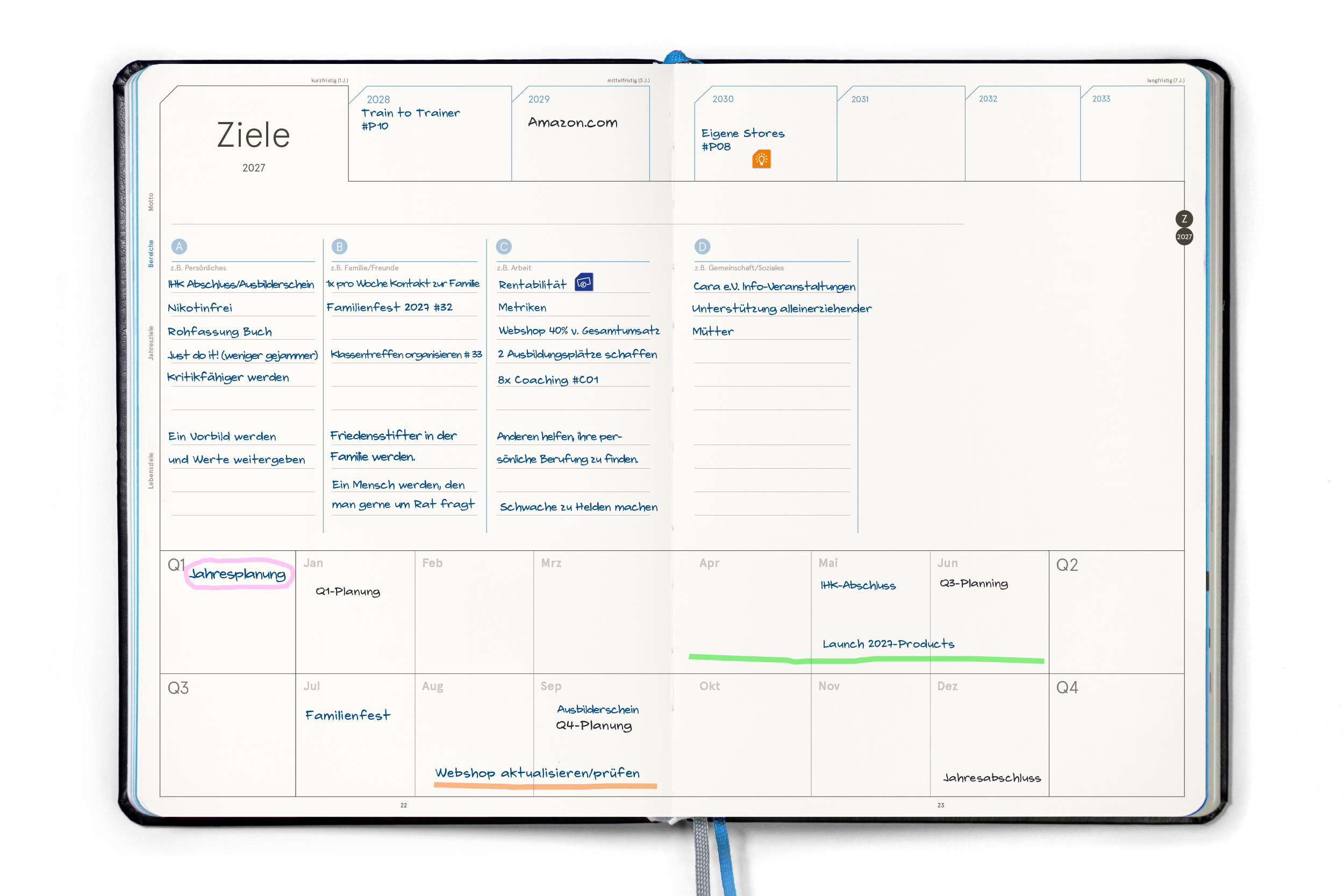 weekview Business Planner Pro A4 2027 – Terminplaner im Großformat