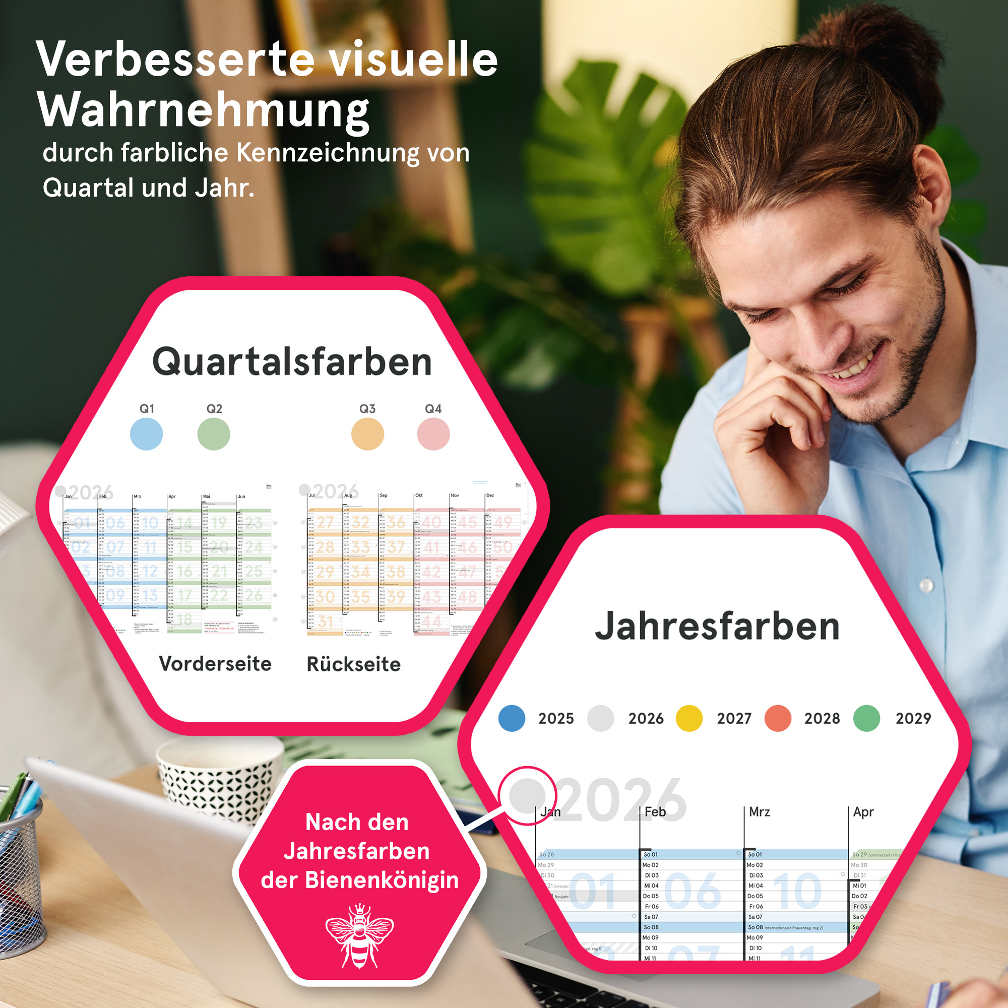 Tafelkalender 2026, A4, gefaltet