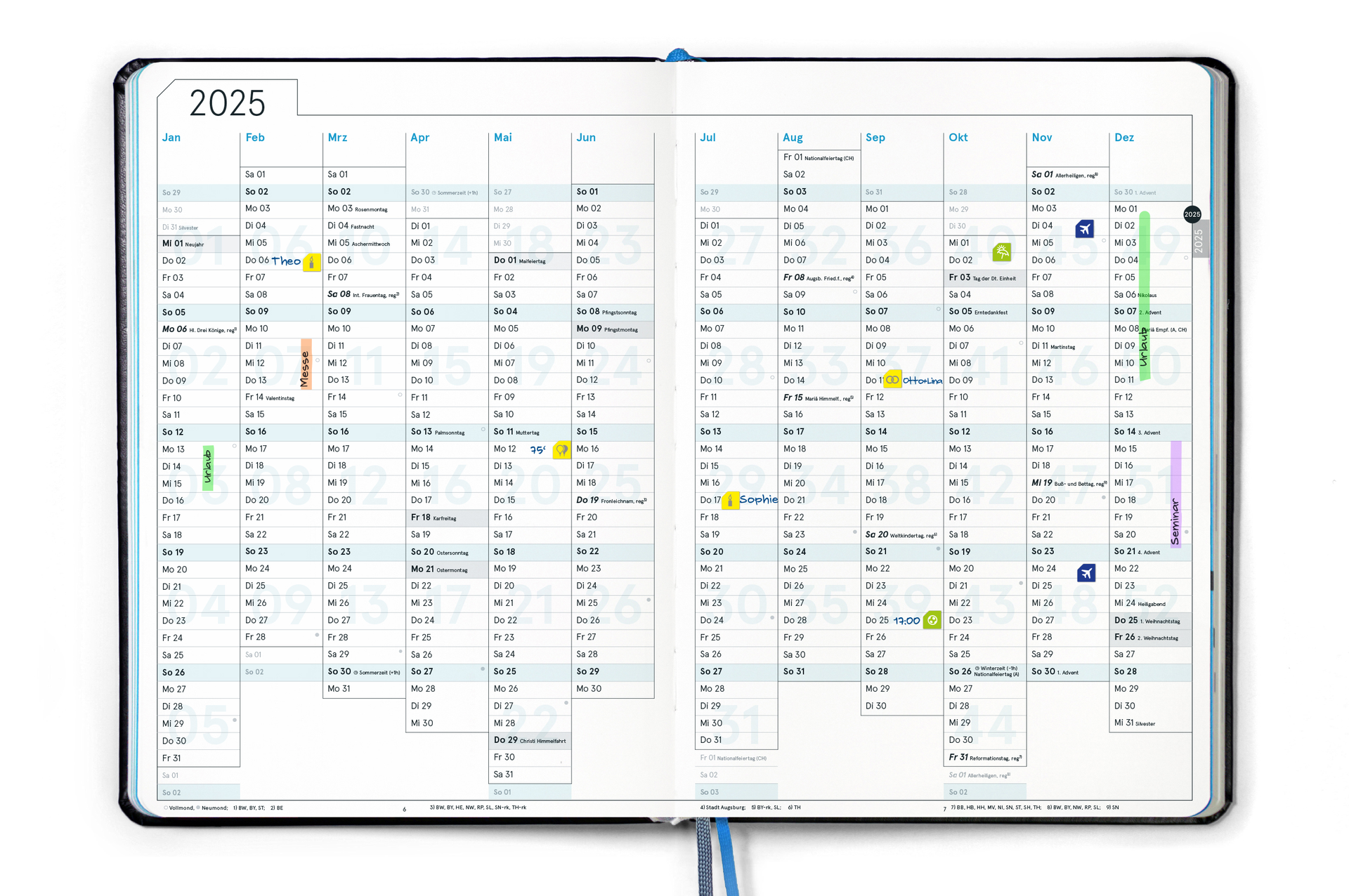 weekview Business Planner Pro A4 2027 Bundle Wandplaner