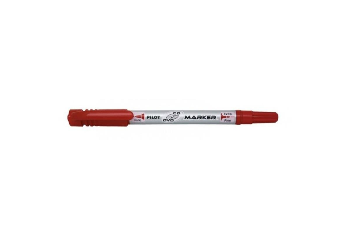 Pilot Twinmarker SCA-TMCD – permanenter Doppelspitzen-Marker 0,3 + 0,5 mm – Rot