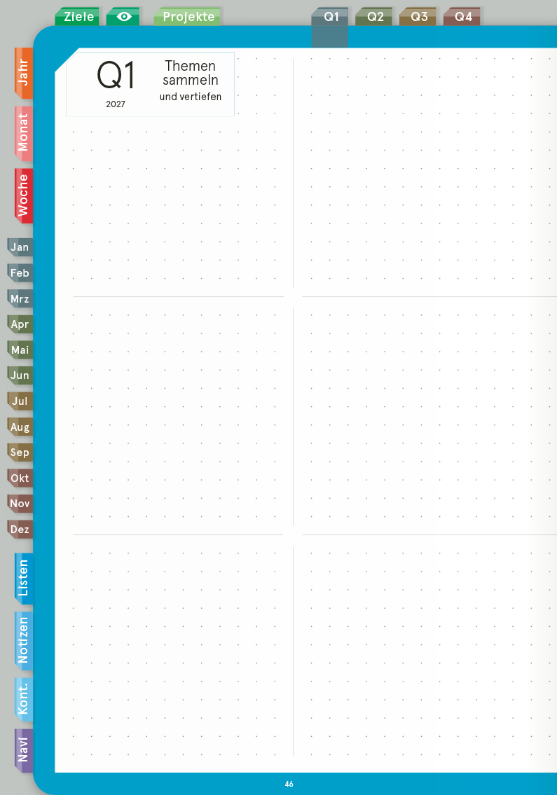 Digital Planner | Business 2027 | mit Navigation, einseitig