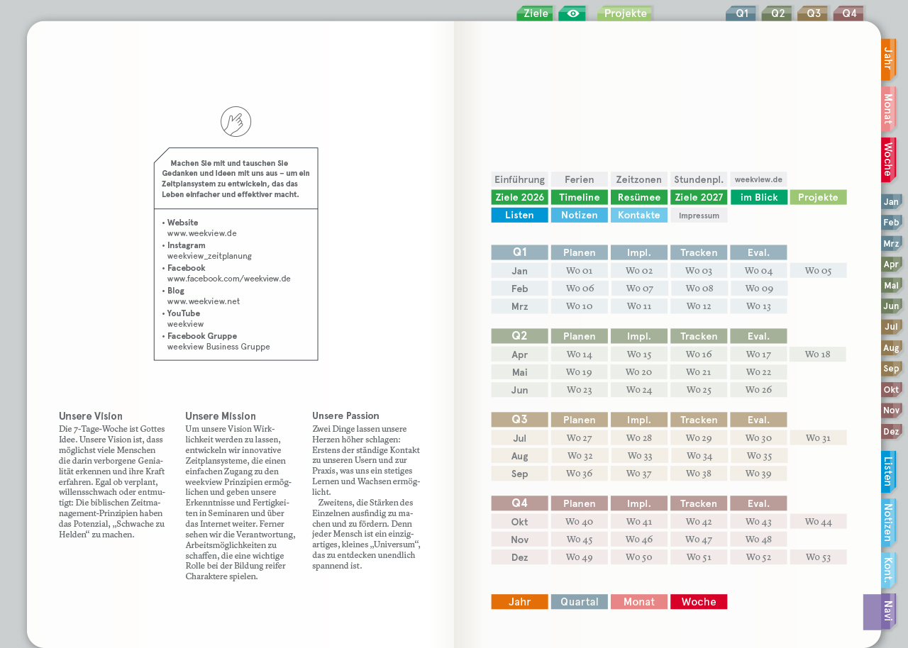 Digital Planner | Business 2026 | mit Navigation