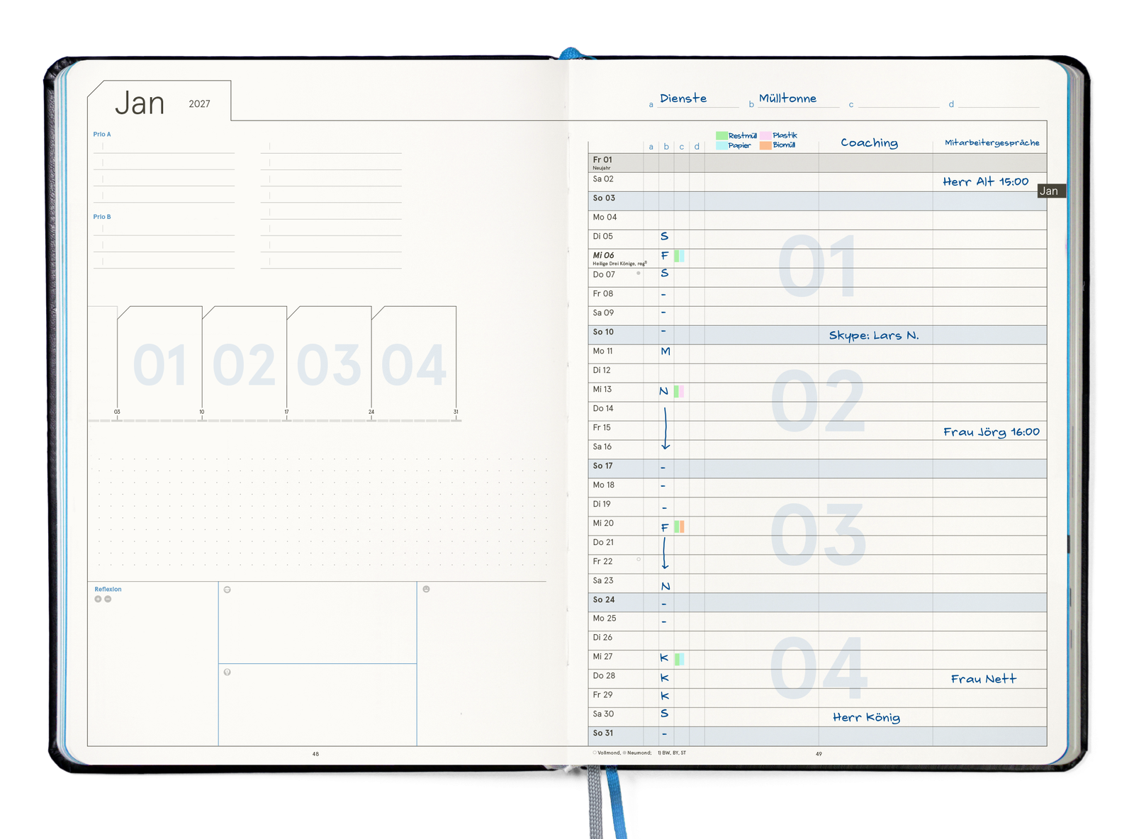 Business Planner Pro A4 — Monatsplanung