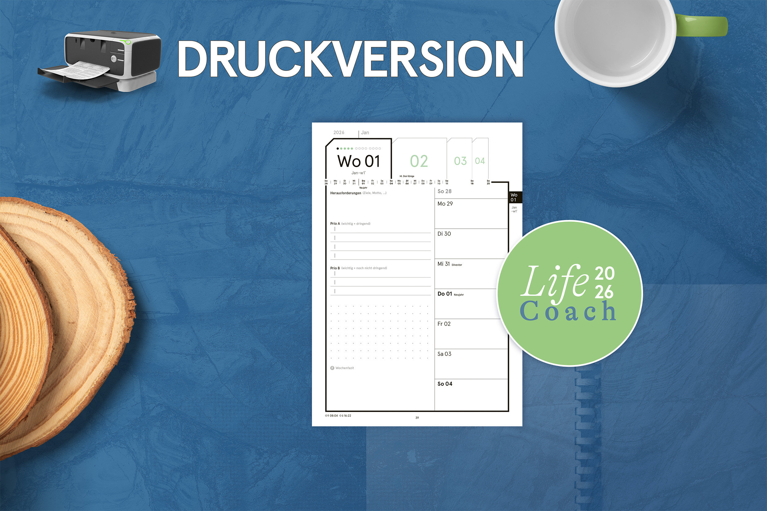 Druckversion PDF | LifeCoach 2026 – Das Leben im Blick A5