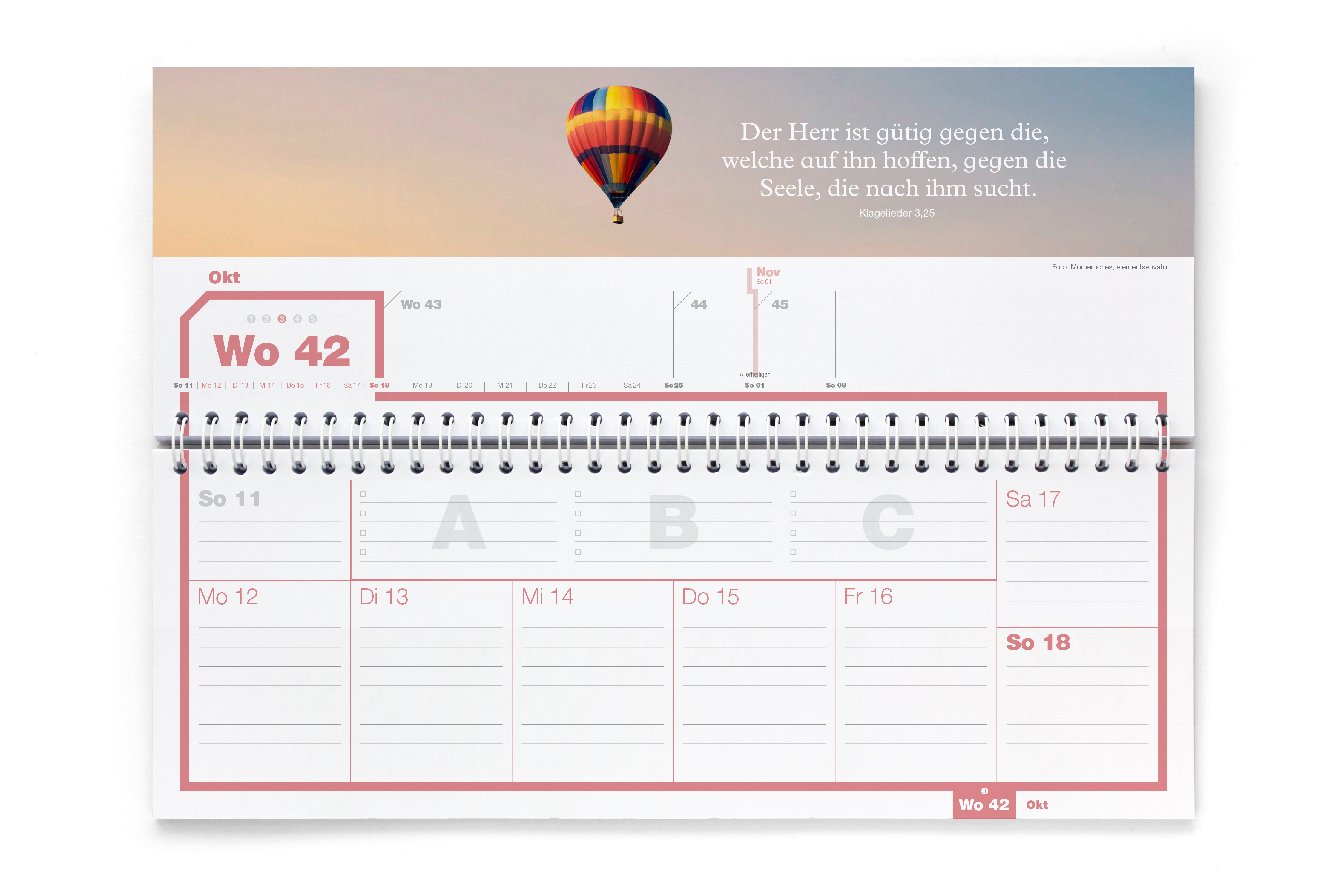 Panorama Tischkalender 2026