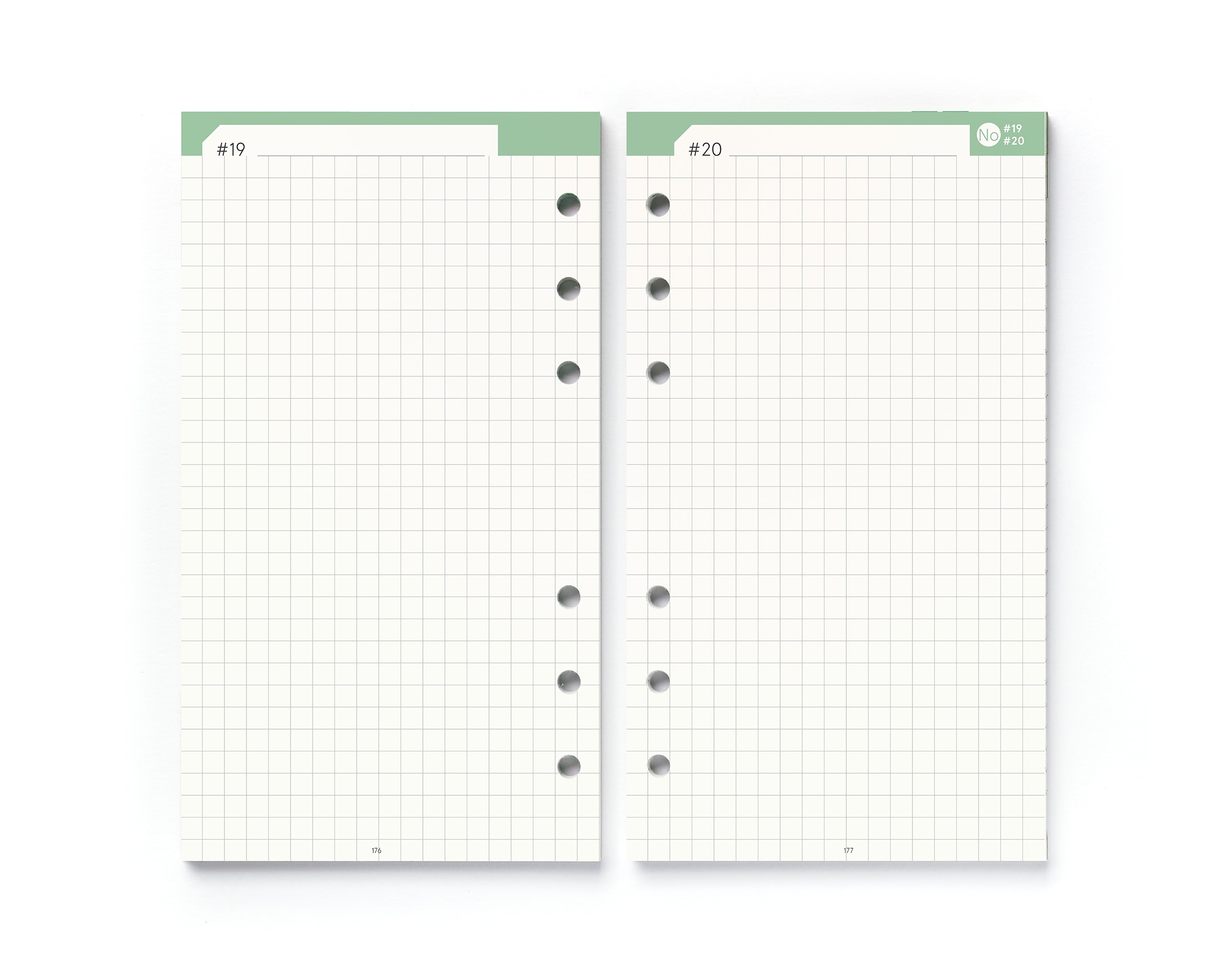 3x Personal Notizen, Filofax Lochung