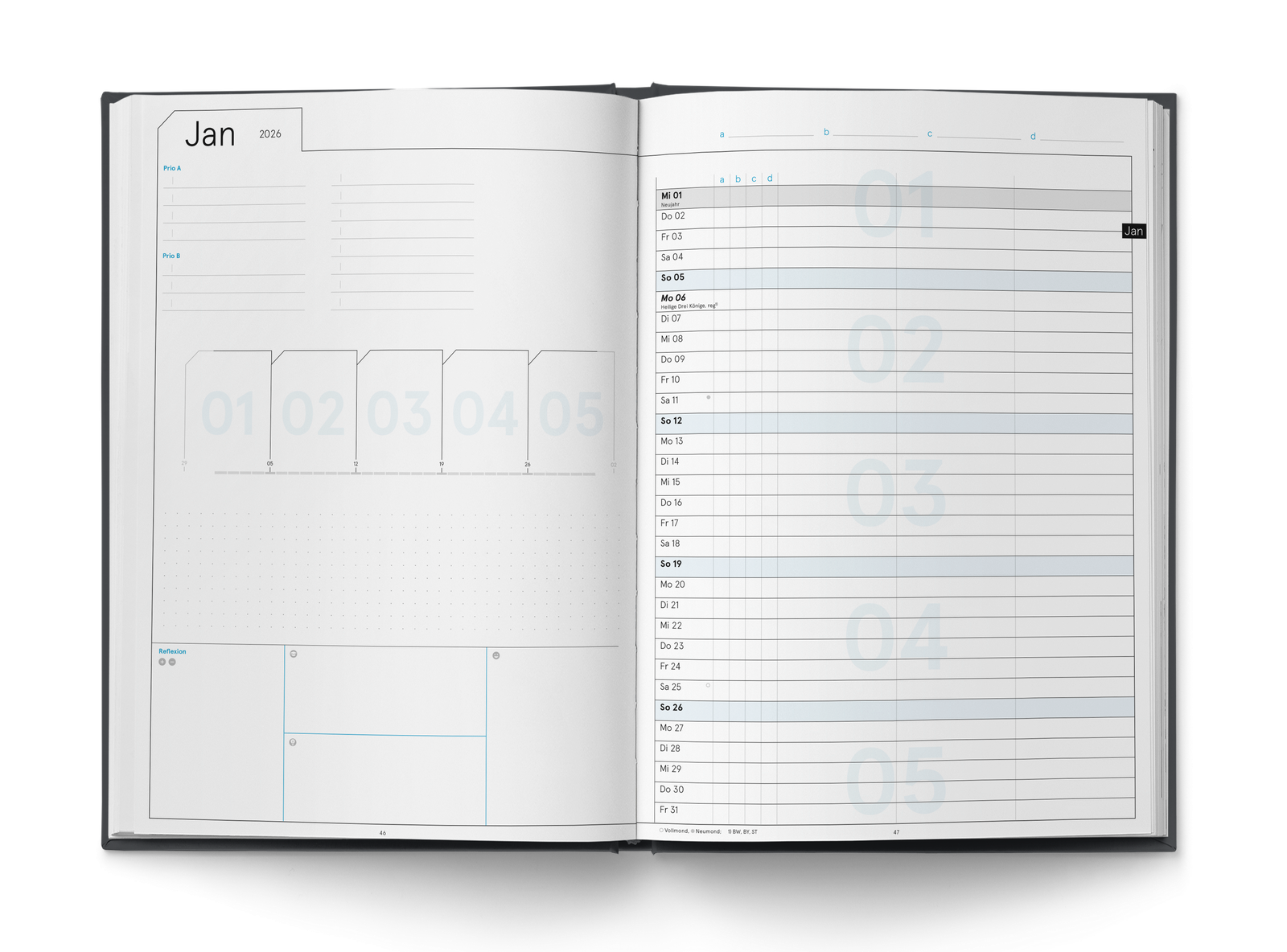 Business Planner Pro A4 — Monatsplanung