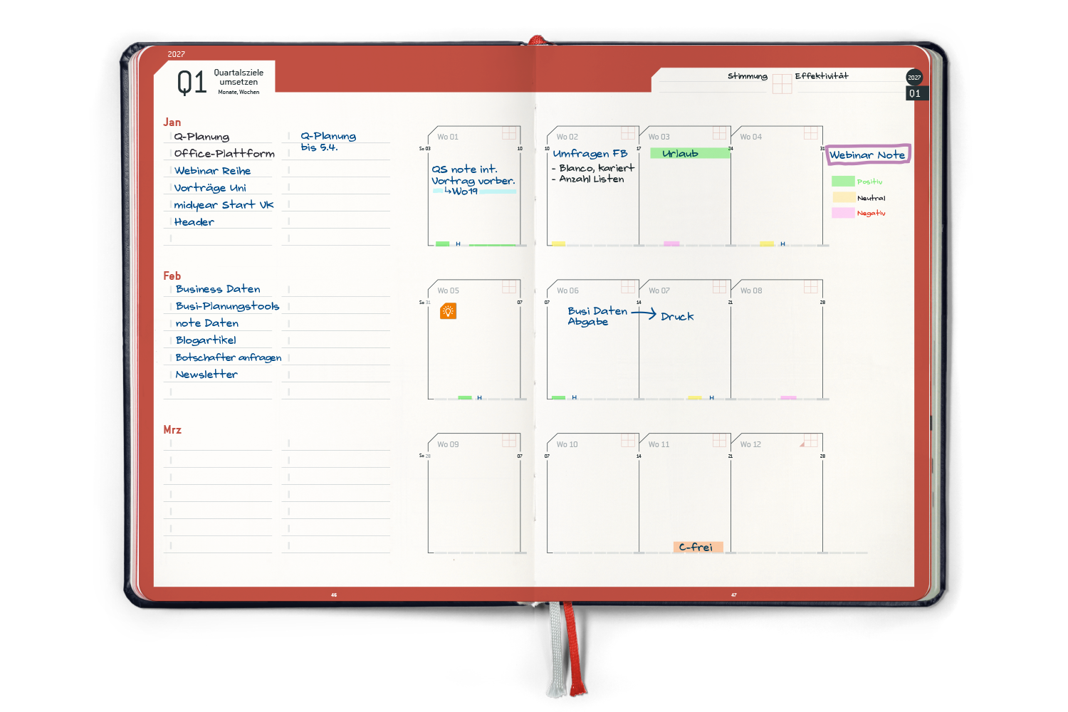 Business Planner 2027 — Quartalsziele umsetzen beschrieben