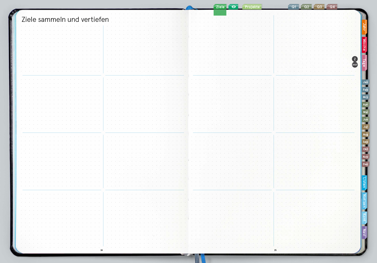 Digital Planner Pro | A4 Business 2027 | mit Navigation