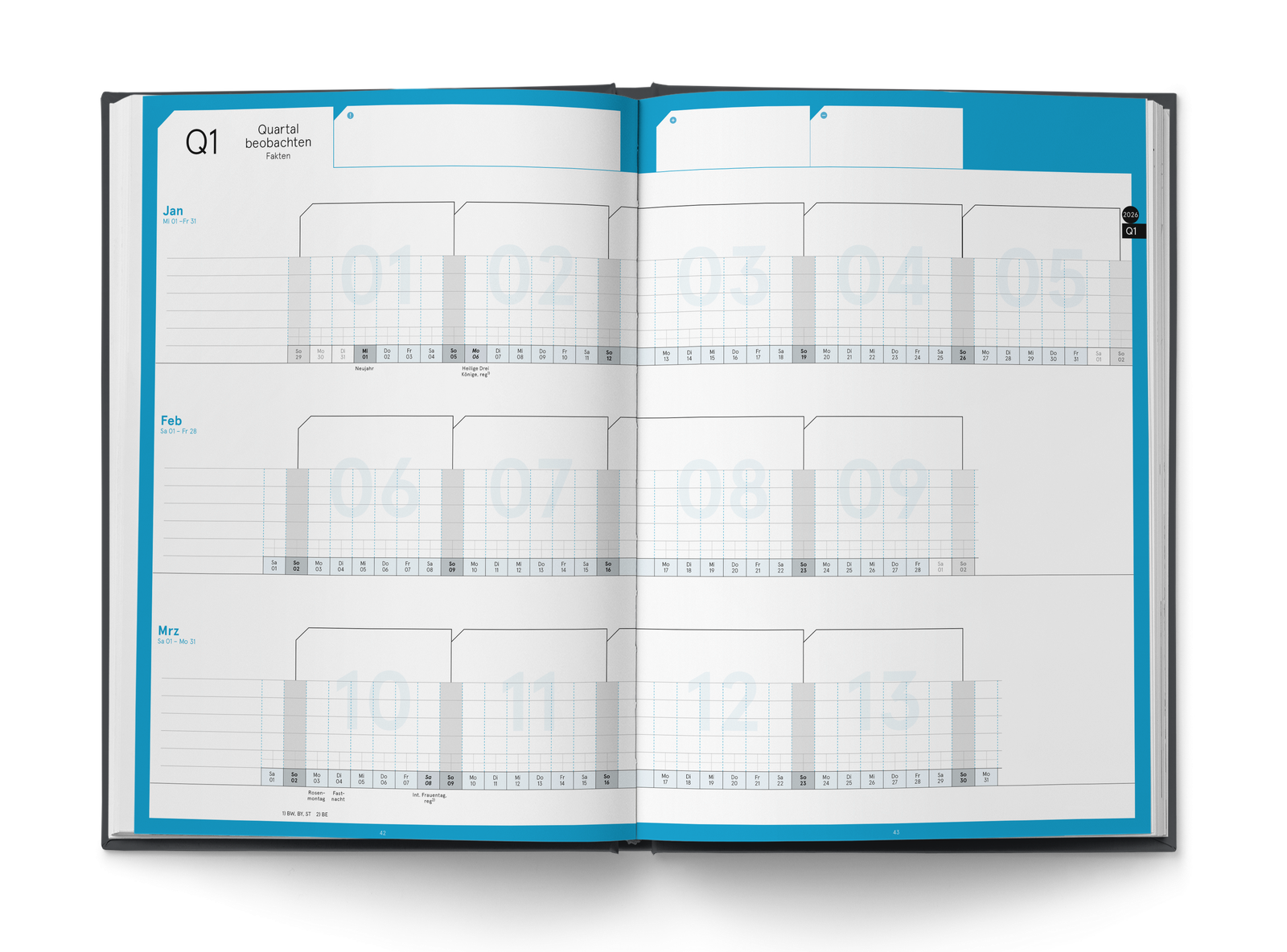 Business Planner Pro A4 — Quartal beobachten