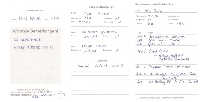 A5 GESUNDHEITSHEFT