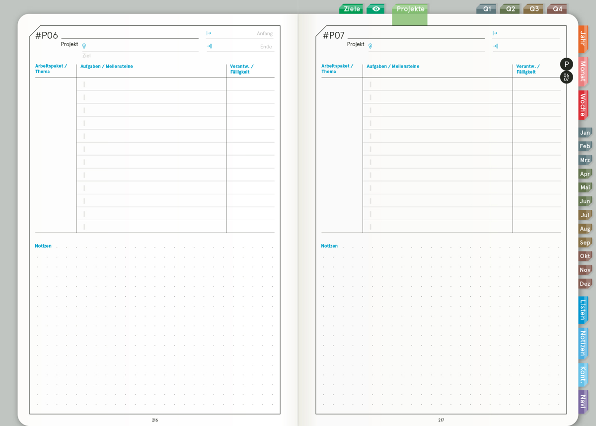 Digital Planner | Business 2027 | mit Navigation, doppelseitig