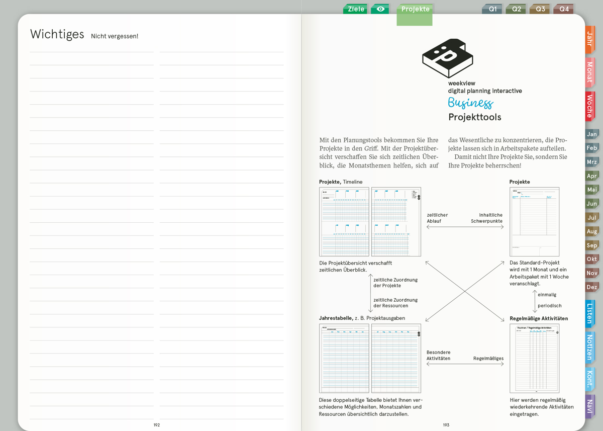 Digital Planner | Business 2027 | mit Navigation, doppelseitig