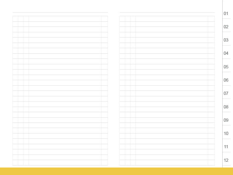 Datenregister 1–12