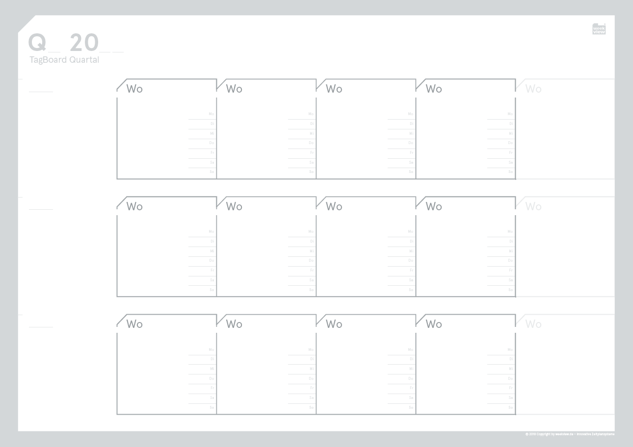 QuartalsBoard A2 Quartalsplaner