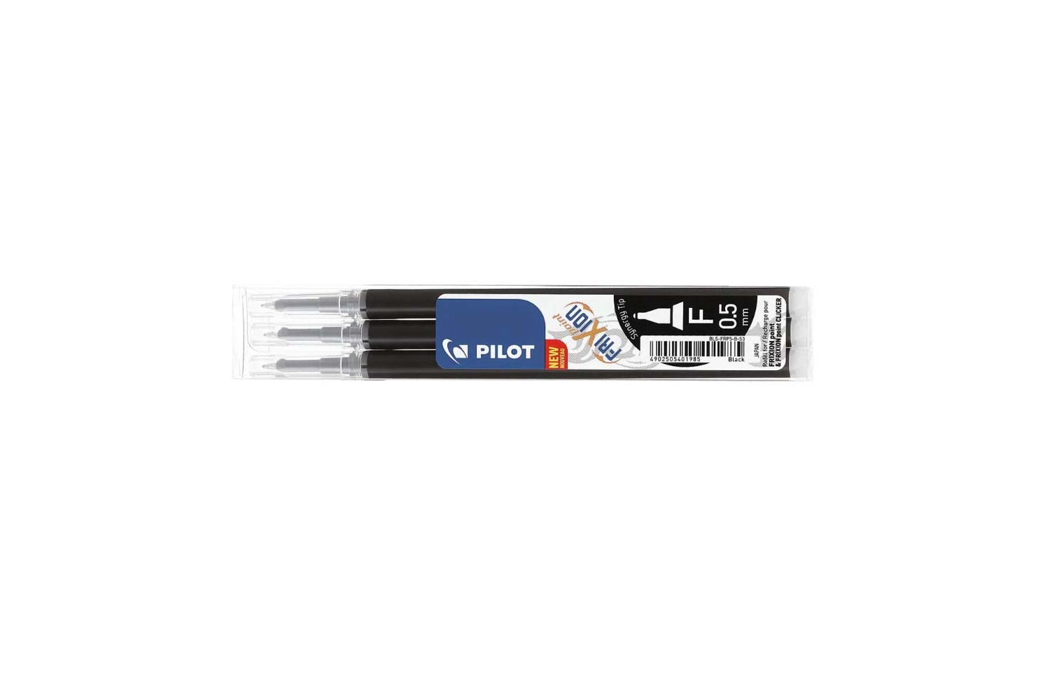 3er-Pack schwarz Ersatzminen 0,5 für Frixion Point & Frixion Clicker Set