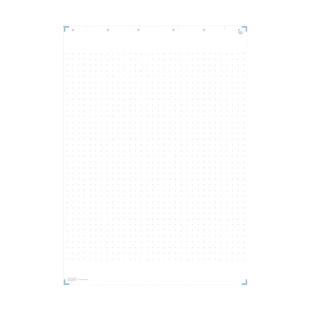 Dotted Board A1h mit blauen Eckmarken &ndash; von der Scanner-App erkannte Fl&auml;che