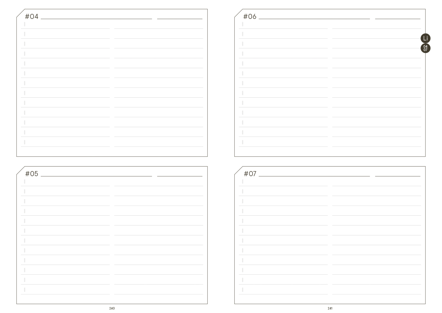 Druckversion doppelseitig - Business-Einlagen A5 2027, inkl. Planungstools und Notizteil