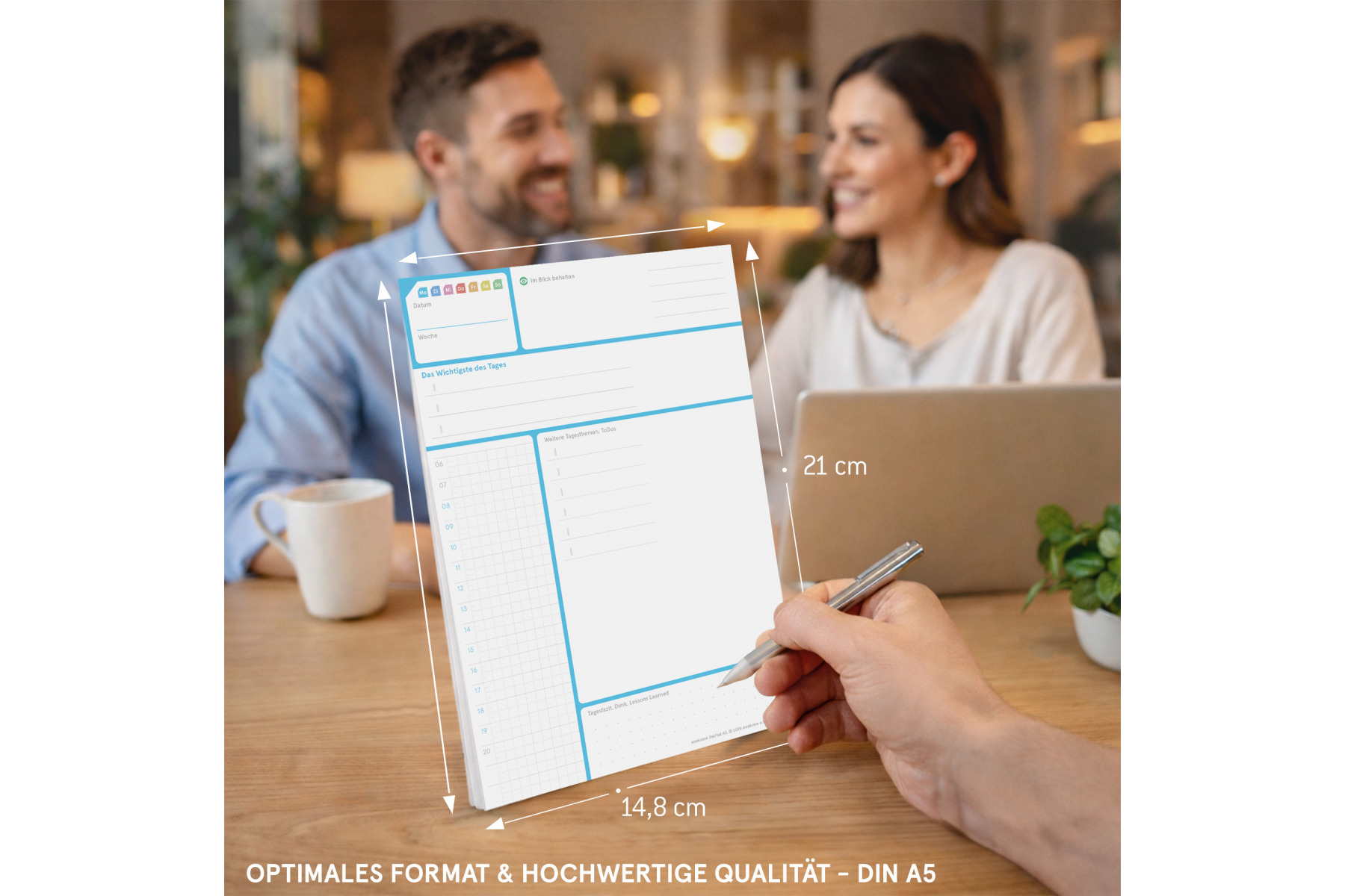 weekview A5 DayPad 4.0 | Der NotizBlock für das Wichtigste des Tages