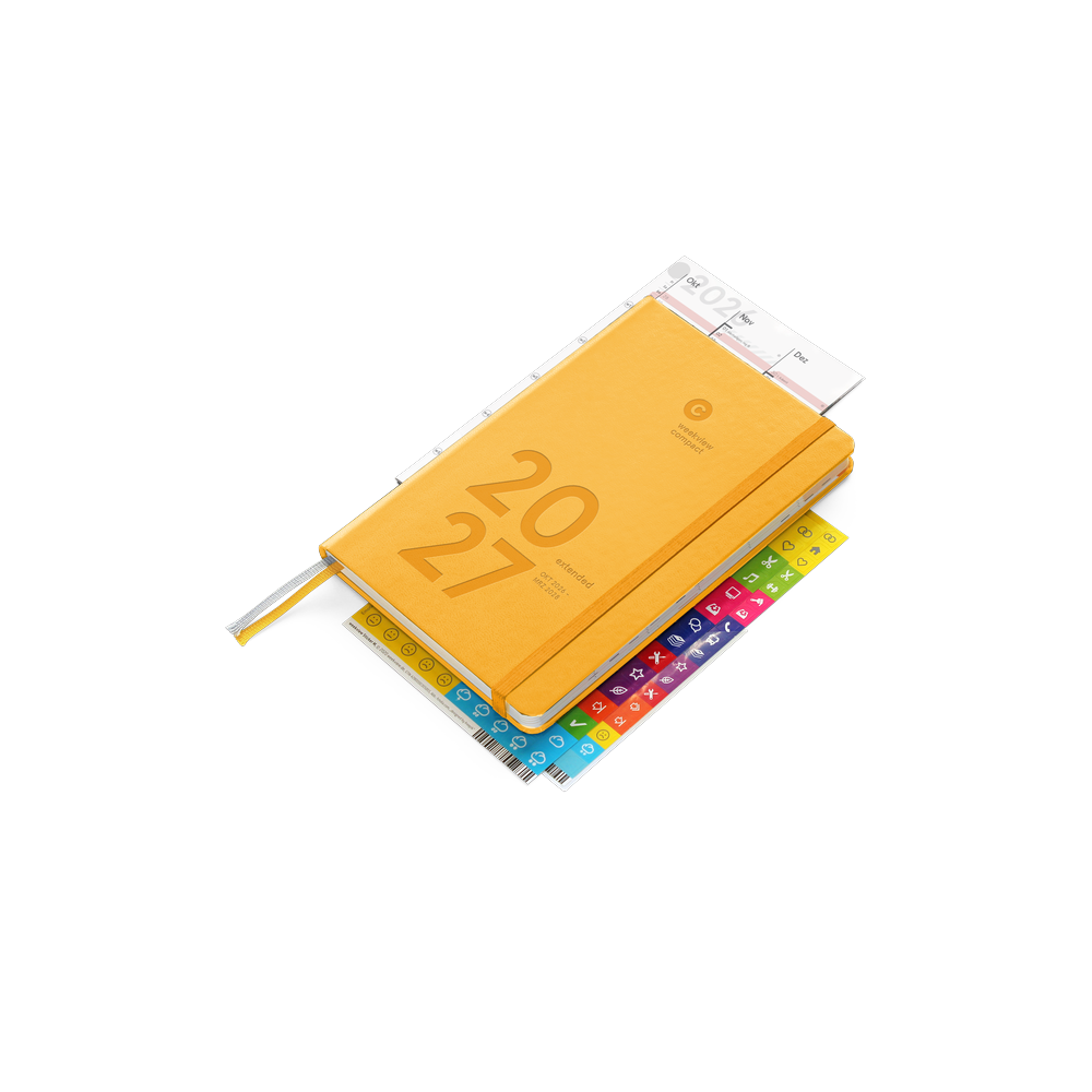 weekview compact extended 2027 A6+ Yellow, cut out