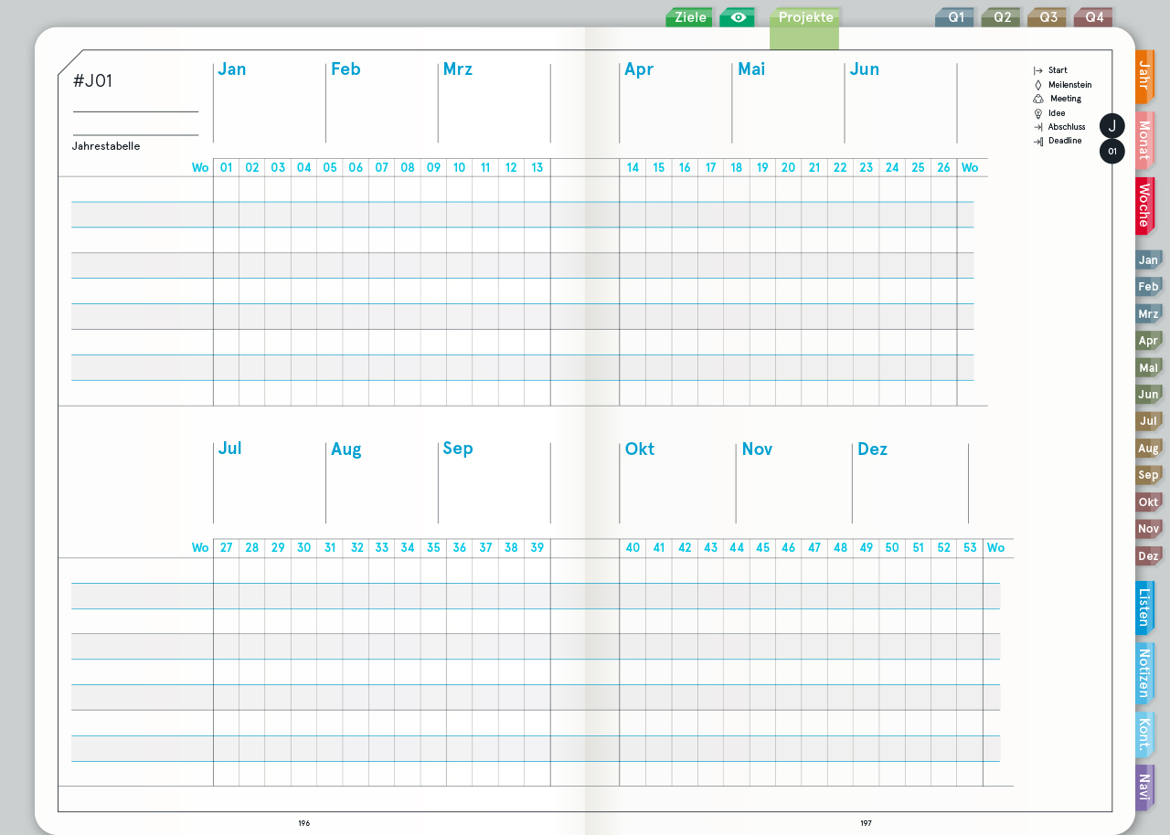 Digital Planner | Business 2026 | mit Navigation