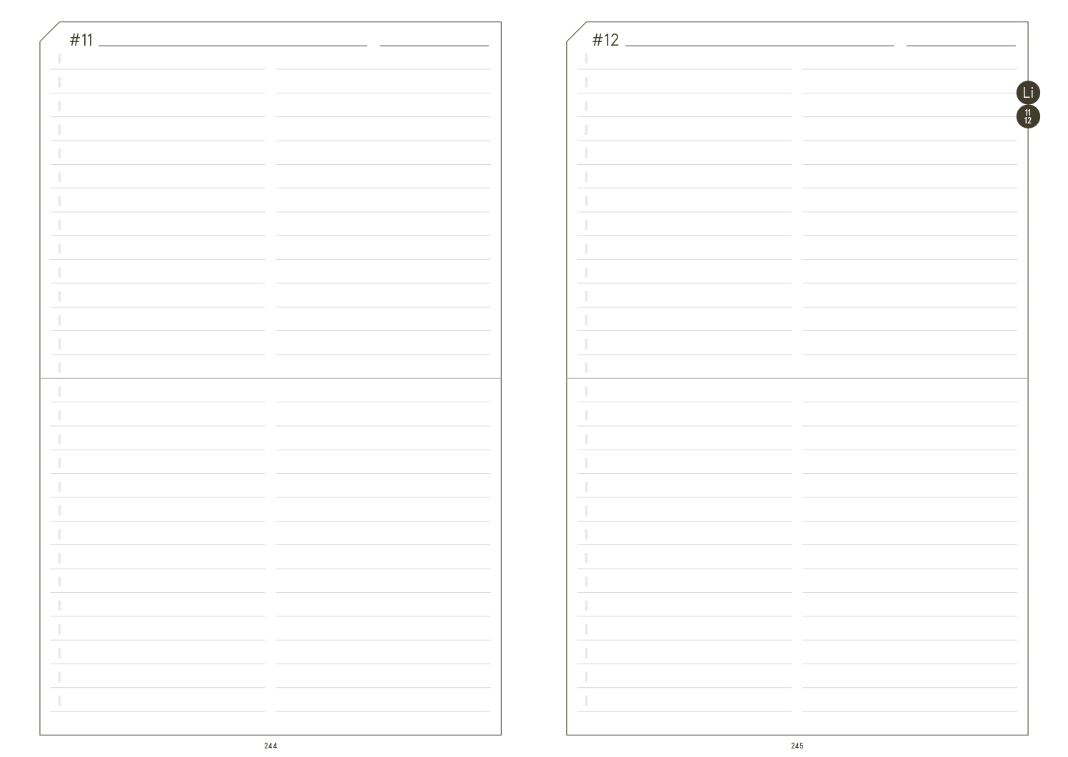 Druckversion doppelseitig - Business-Einlagen A5 2027, inkl. Planungstools und Notizteil