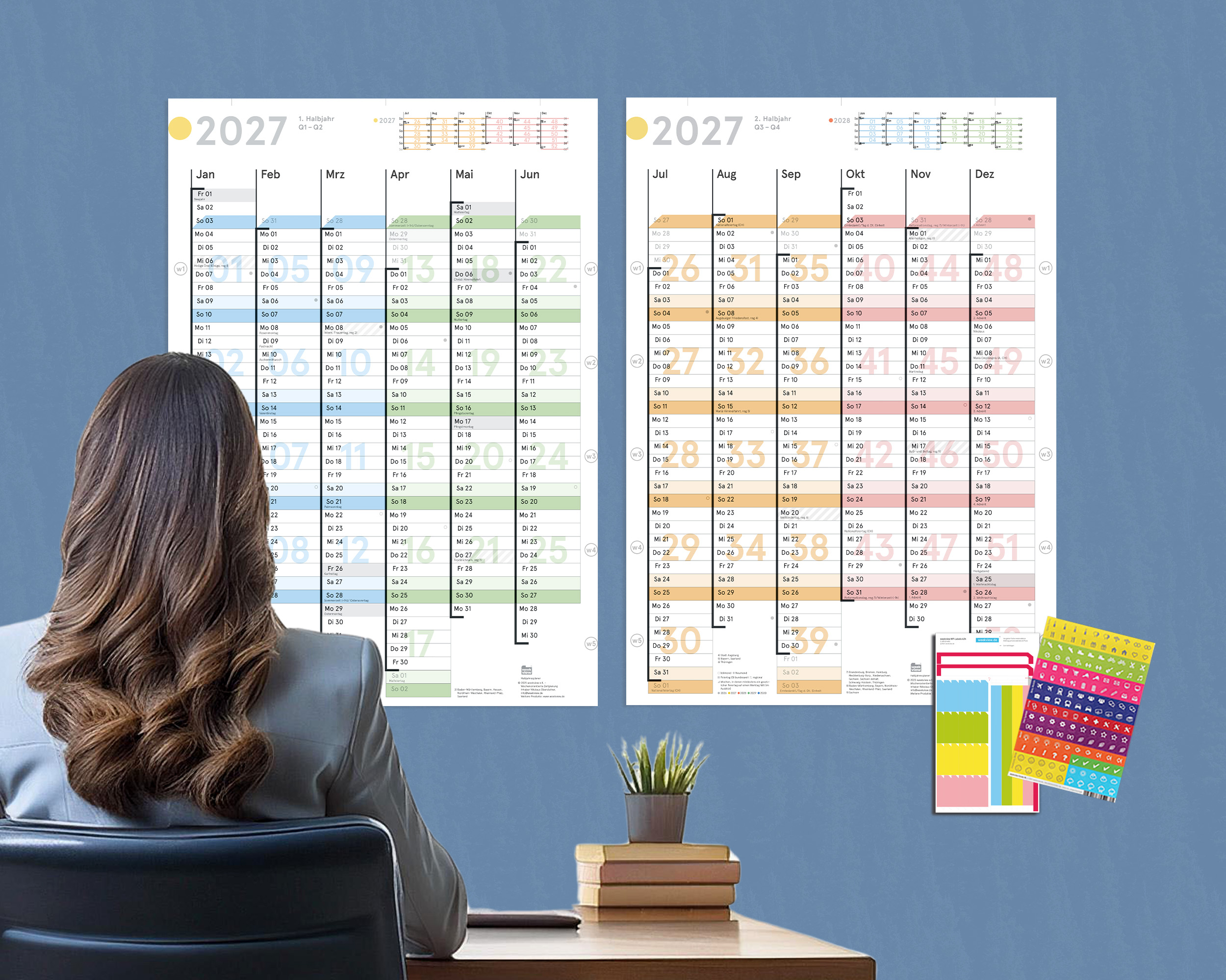 weekview Business Planner 2027 A5+ Bundle Pads | Black Edition
