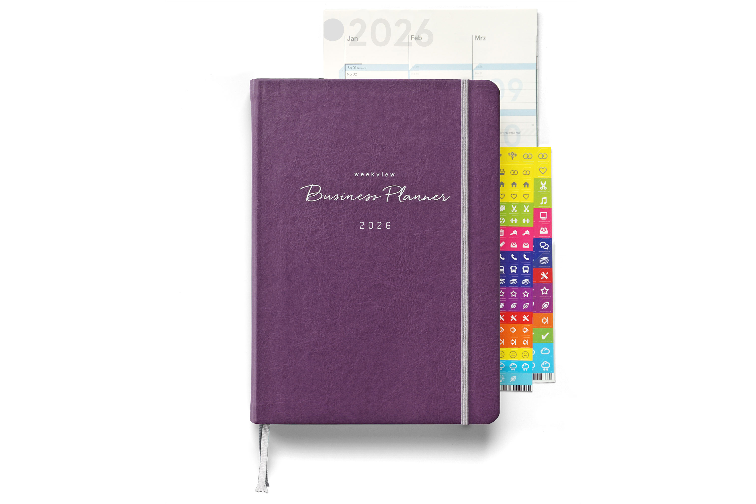 weekview Business Planner 2026 Classic – A5+ Erfolgsplaner mit Wochen- & Quartalsplanung | Berry