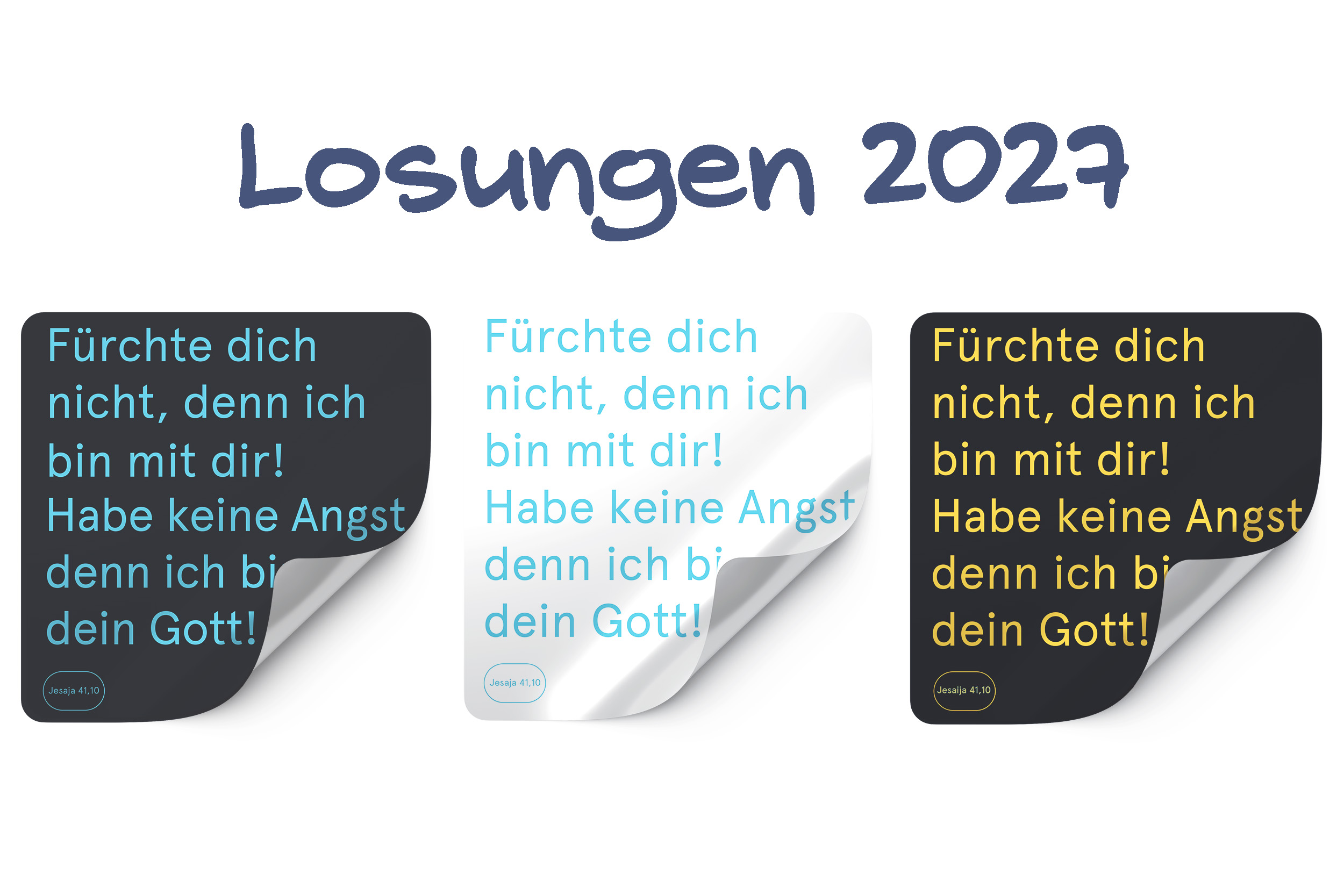 LosungsVers 2027 in 3 Varianten