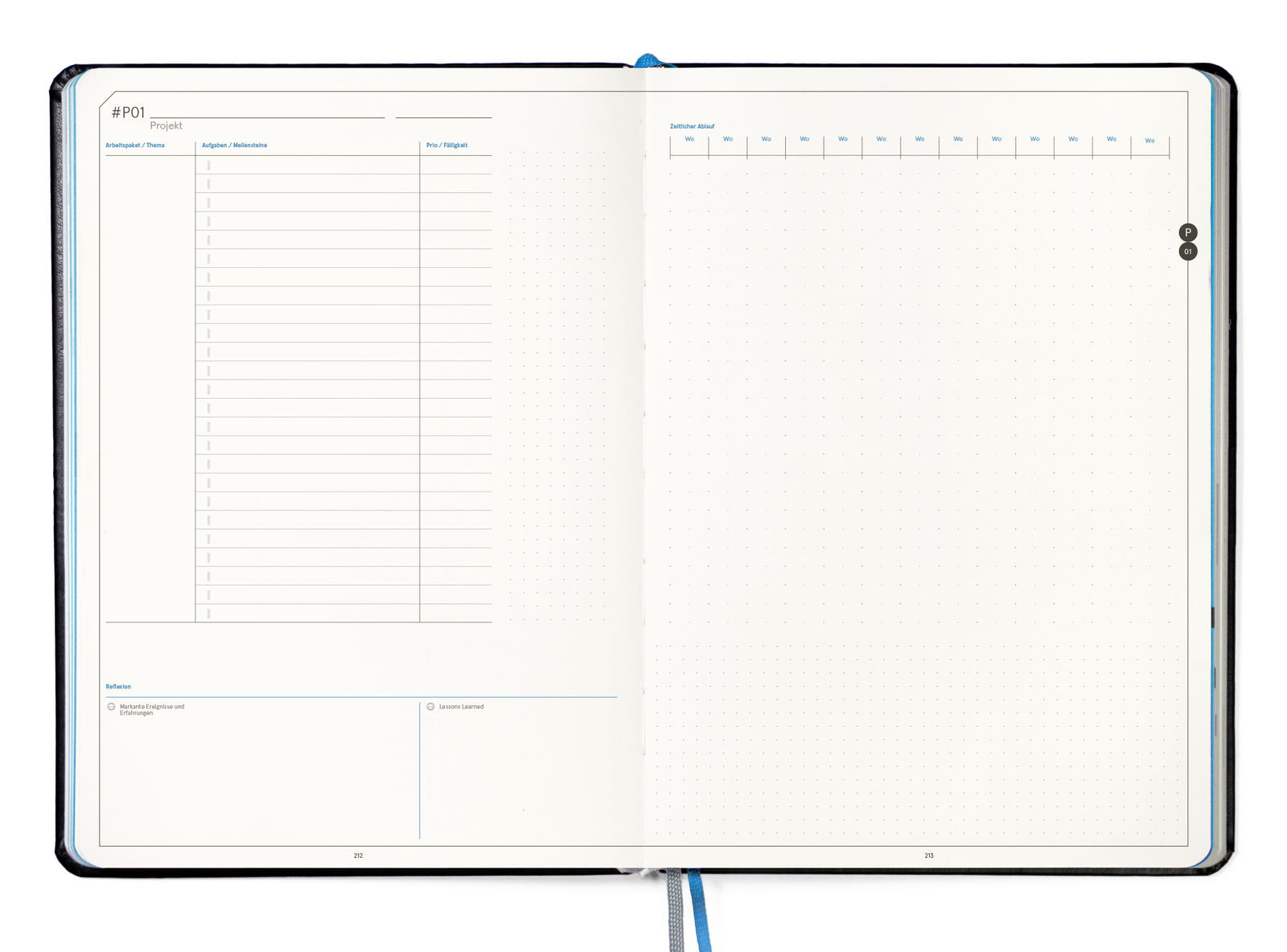 Business Planner Pro A4 — Projektplanung und Reflexion
