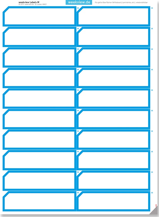 weekview QuartalsBoard A2h | abwischbar