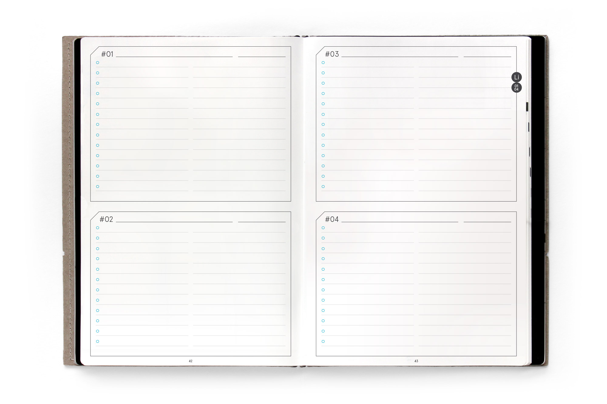 weekview A5 X17 compact 2026 | Set – Übersichten inkl. Tools (4 Hefte)