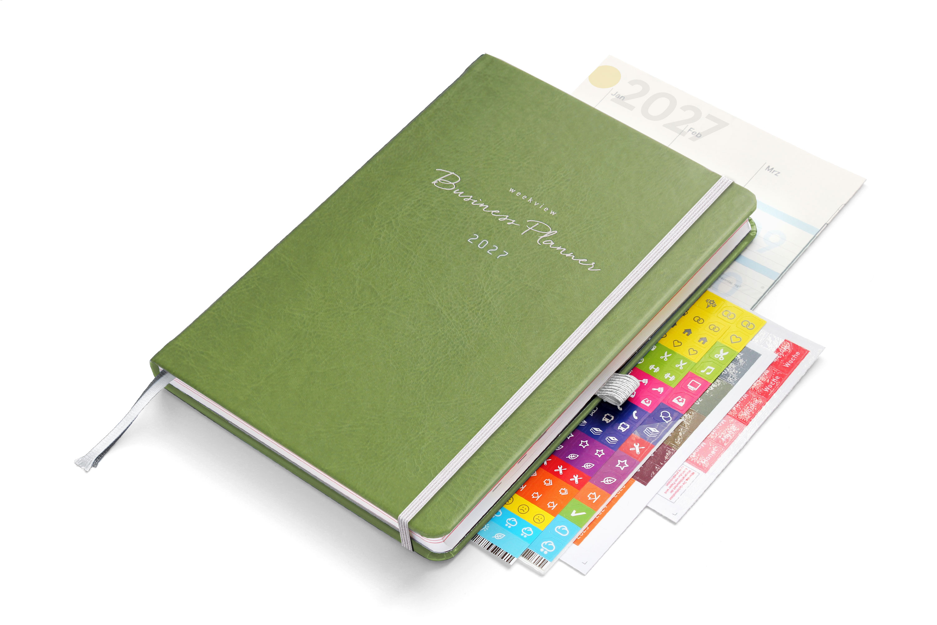 weekview Business Planner 2027 A5+ Plus | Olive Green Edition