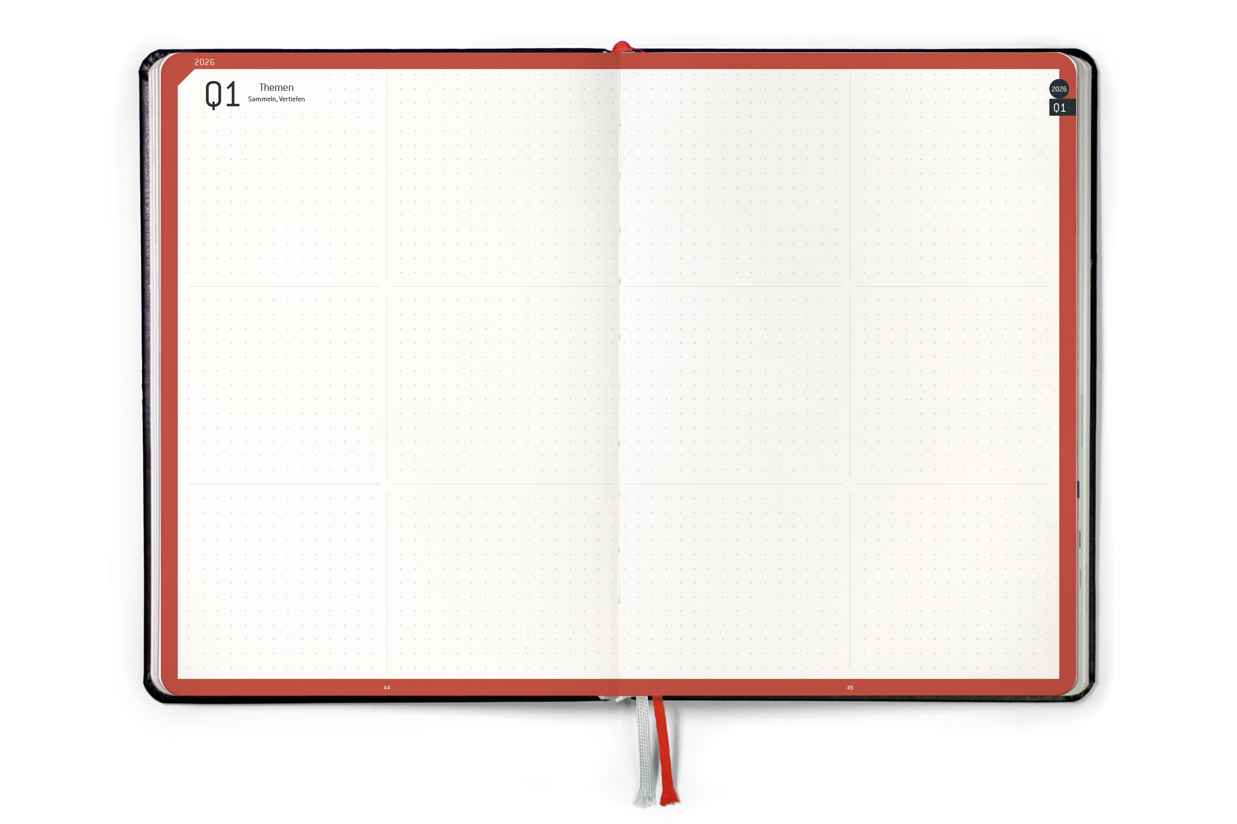 weekview Business Planner 2026 Classic – A5+ Erfolgsplaner mit Wochen- & Quartalsplanung | Black