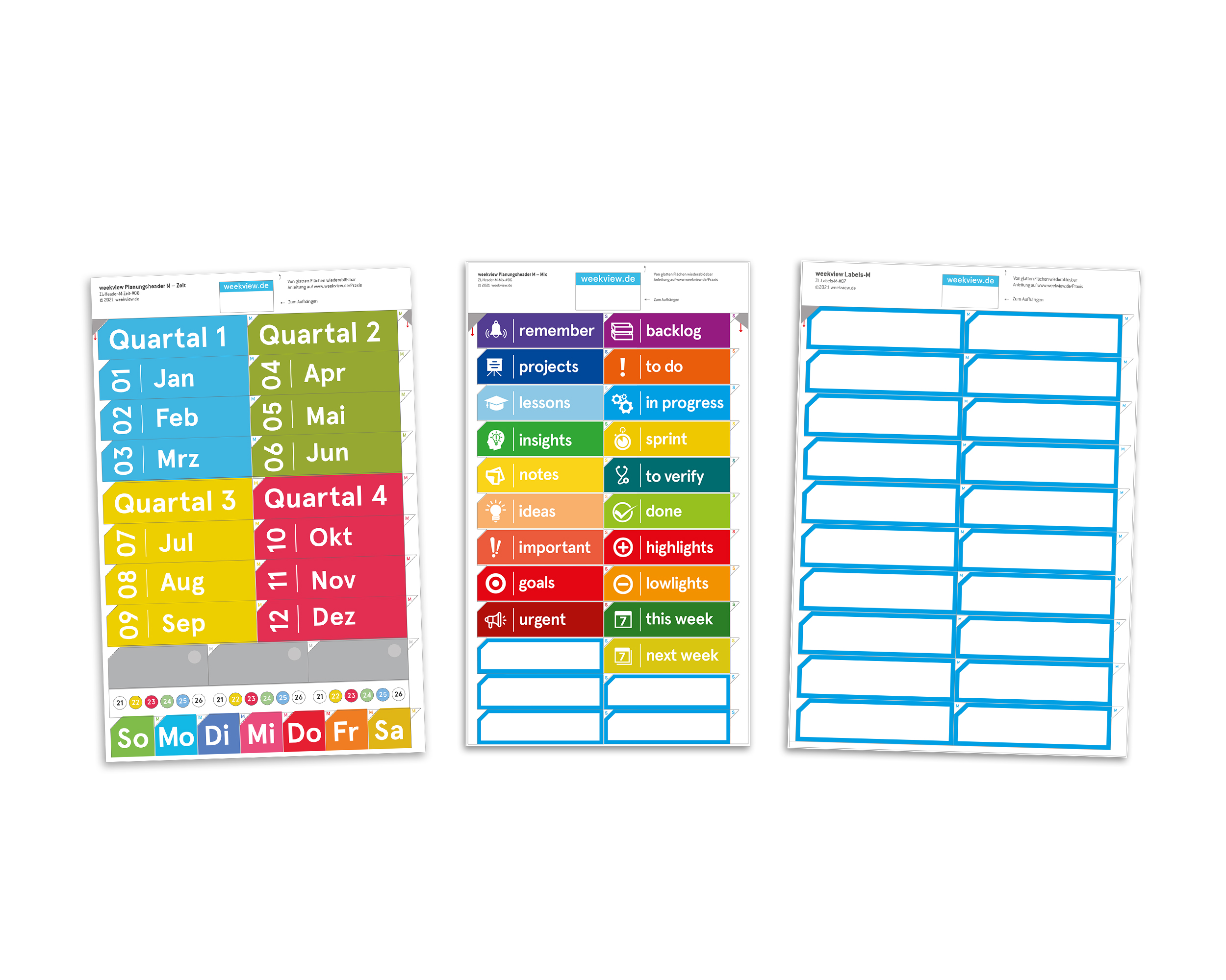 weekview Business Planner Pro A4 2027 Bundle Wandplaner